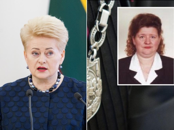 Prezidentė nori atleisti girtą vairavusią teisėją