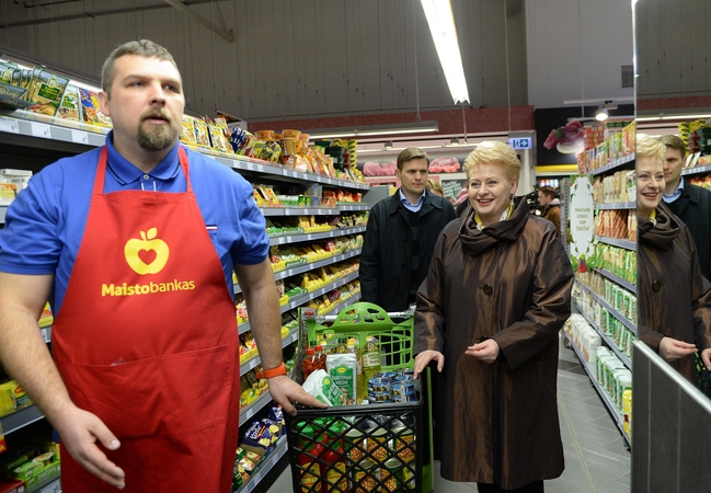 Prezidentė davė startą „Maisto banko“ akcijai