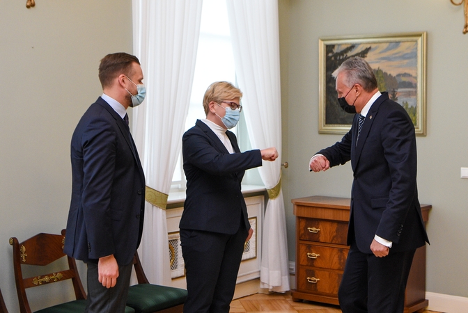 G. Nausėda su I. Šimonyte antradienį susitiks aptarti kandidatų į ministrus