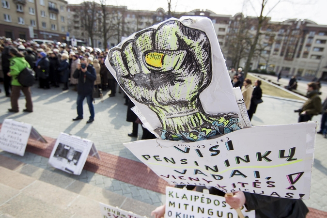 Pensininkai eitynėse valdžiai primins rinkimų pažadus