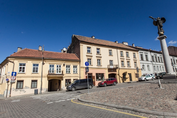 Sujudimas prie Užupio angelo: statybininkai iškasė bombą
