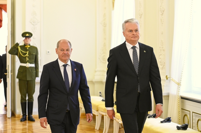 Vokietija pažadėjo stiprinti Lietuvoje dislokuotą NATO batalioną iki brigados
