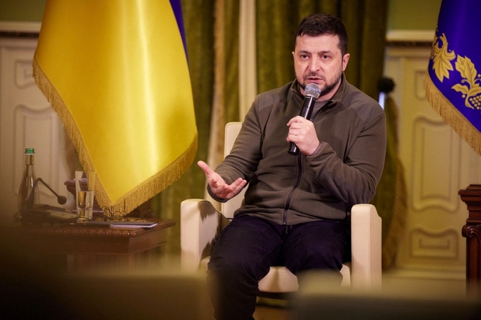 V. Zelenskis: Maskvos derybinė pozicija „fundamentaliai pasikeitusi“