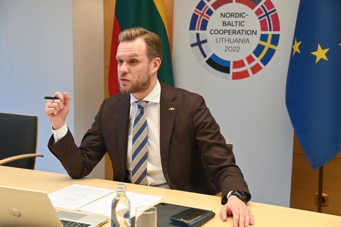 Šiaurės ir Baltijos šalių užsienio reikalų ministrai pasmerkė Rusijos karą prieš Ukrainą