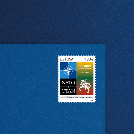 Išleidžiamas NATO viršūnių susitikimui Vilniuje skirtas pašto ženklas
