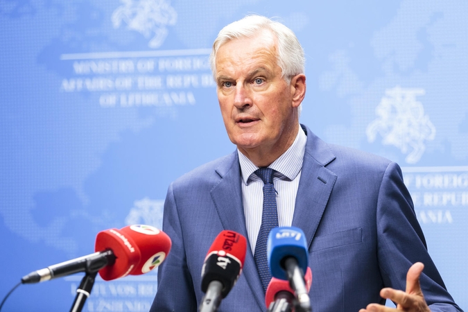 ES vyriausias derybininkas Michelis Barnier