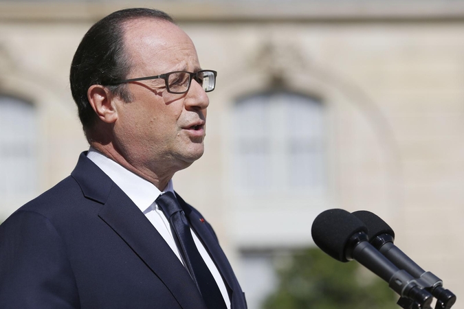 Prancūzijos prezidentas F. Hollande'as paragino imtis veiksmų dėl Gazos „žudynių“