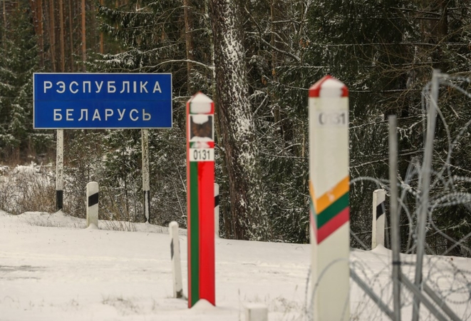 Pasienyje – ramu: bandymų neteisėtai kirsti sieną su Baltarusija nebuvo