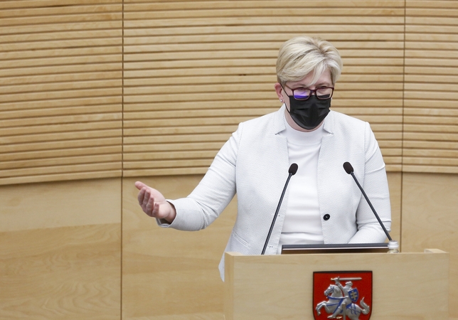 I. Šimonytė: neabejoju, kad mūsų laivą sups