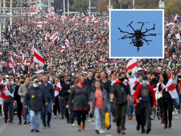 Lietuvos policija neigia Baltarusijos režimui perdavusi penkiolika dronų