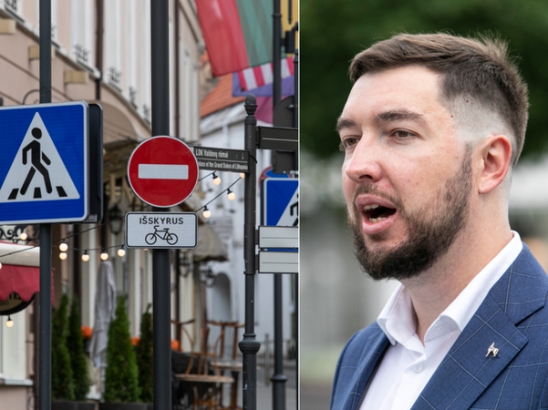Sostinės vicemeras: kilpinis eismas senamiestyje kol kas problemų nesukėlė