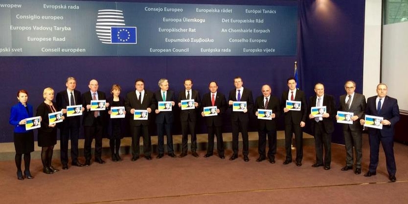 L. Linkevičius Briuselyje surengė paramos akciją Ukrainos pilotei