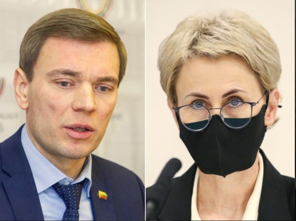 Mindaugas Puidokas ir generalinė prokurorė Nida Grunskienė