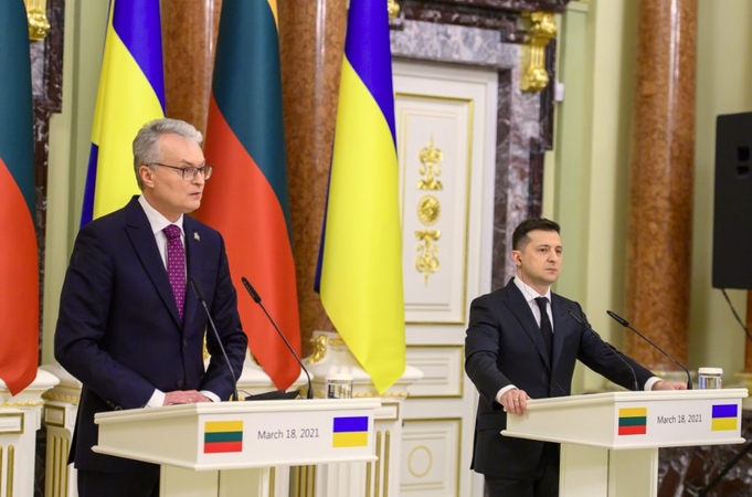 G. Nausėda žada siekti stipresnių sankcijų Rusijai dėl konflikto Ukrainoje