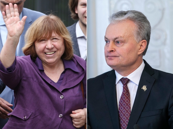 G. Nausėda ragina reaguoti į veiksmus Baltarusijoje prieš S. Aleksijevič