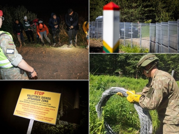 Srautas mažėja: per savaitgalį apgręžta per 230 migrantų, įleistų nebuvo