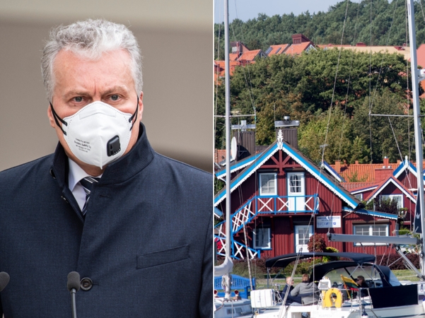Prezidentas dvi dienas dirbs nuotoliniu būdu iš Nidos