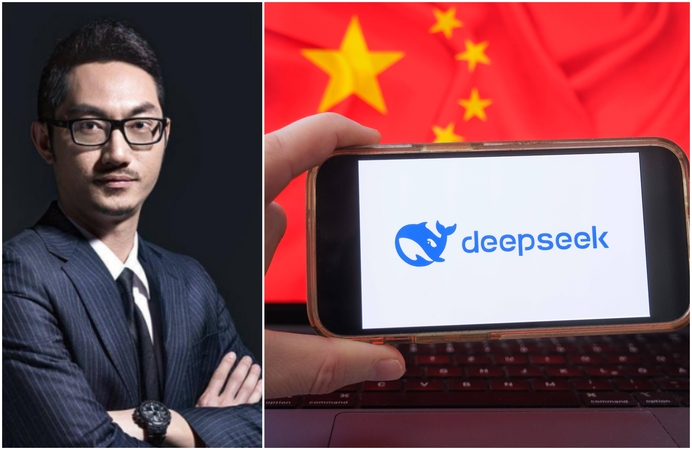 Abejonės: L. Wenfengo kompanijos „DeepSeek“ produktas masina smalsuolius, tačiau kelia įtarimų dėl galimo piktnaudžiavimo vartotojų pasitikėjimu.