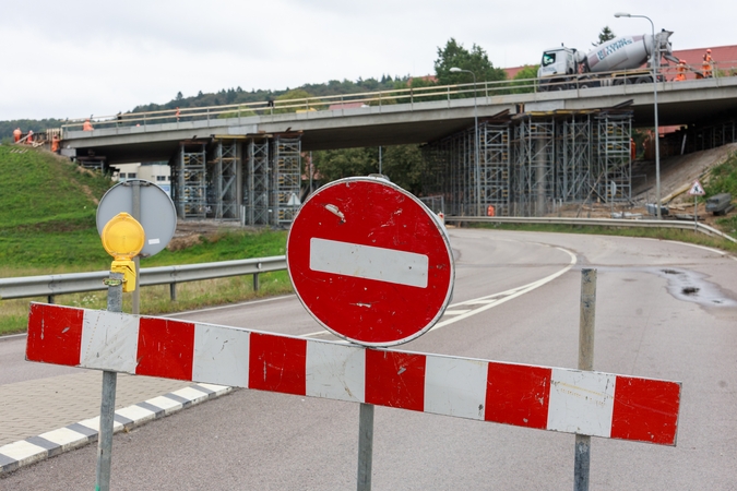 Terminas: Marvelės viaduku automobiliai galės važiuoti nuo rugsėjo pradžios.