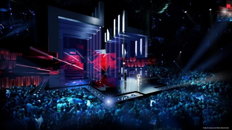 „Eurovizijos“ scena jau paruošta konkursui