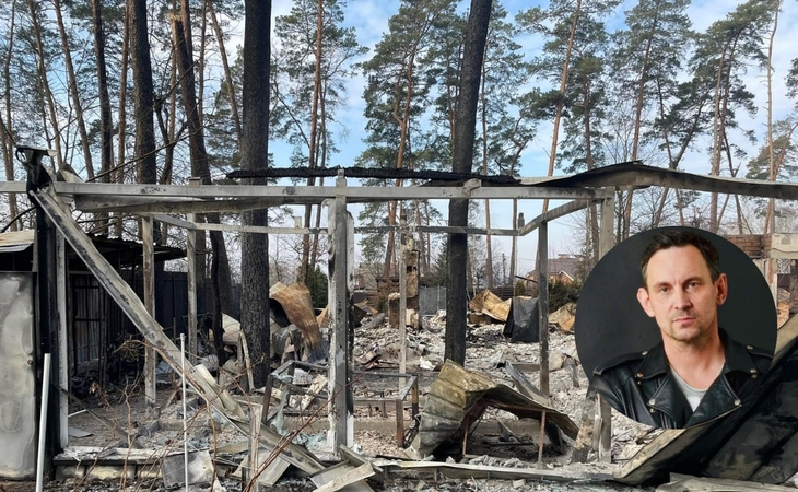 Grupės „Druga Rika“ lyderis pasidalino okupantų sugriauto namo vaizdais