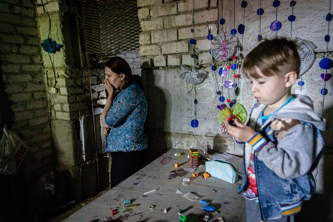 Lietuvoje prisiglaudusi ukrainietė: norėčiau, kad mano vaikai karo nematytų