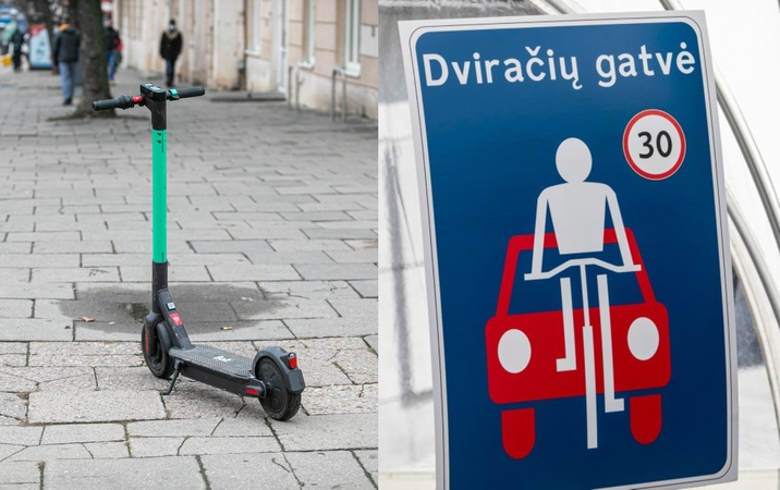Vasara vairuotojus pasitiks naujovėmis: draudimai paspirtukininkams ir naujos dviračių gatvės