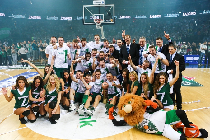 Kauno "Žalgiris" apgynė LKL čempionų vardus