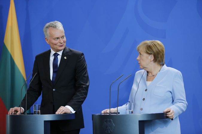 G. Nausėda ir A. Merkel