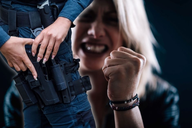Per konfliktą Vilniaus rajone moteris spyrė policijos pareigūnei