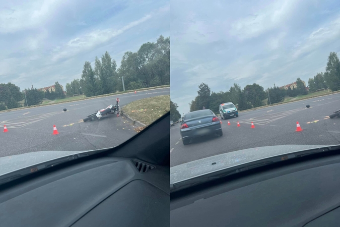Alytuje automobilis sužalojo motociklo vairuotoją
