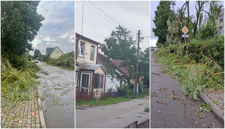 Liūtys, kruša ir vėjas pridarė nuostolių, draudikai prognozuoja milijonines išmokas