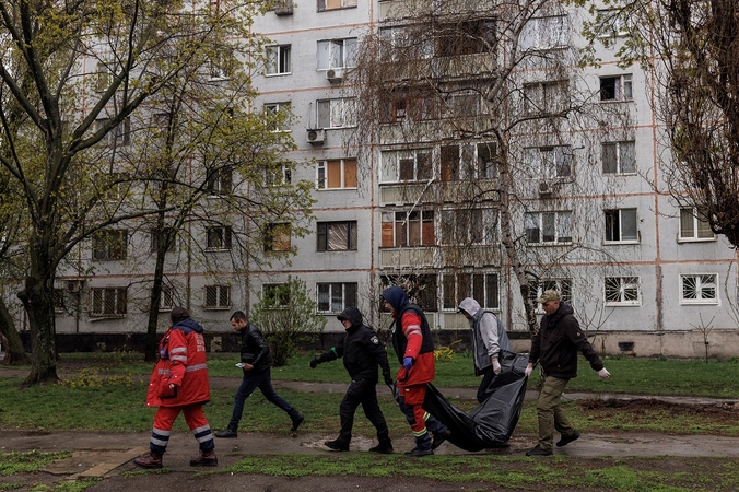 Rusijos pajėgoms apšaudant Charkivą žuvo trys žmonės