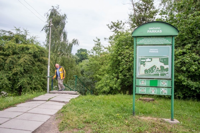 Gričiupio parkas Kaune bus tvarkomas pavasarį