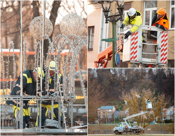Kaunas puošiasi: įvardijo vietas, kuriose sklandys didžiųjų metų švenčių dvasia