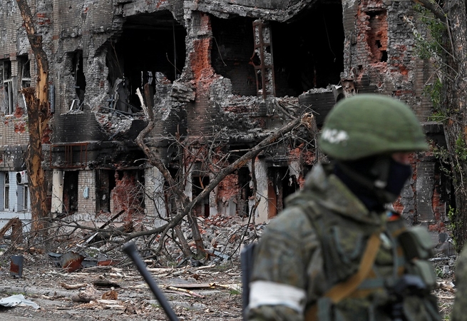 Ukrainos kariuomenė apšaudo Rusijos pozicijas iš vakarietiškos artilerijos