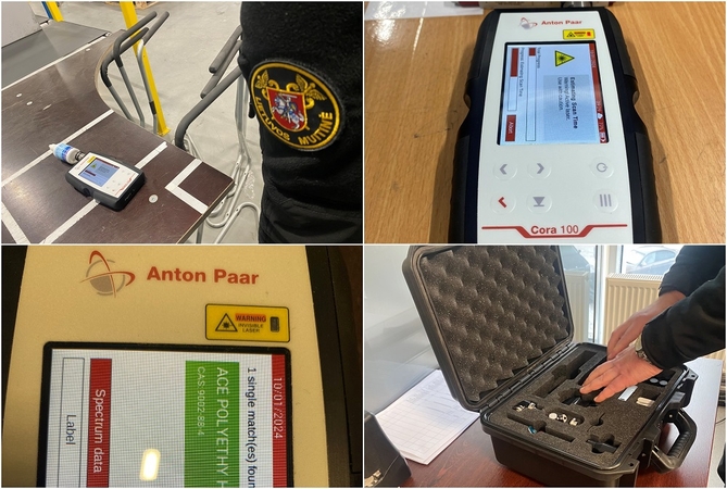 Muitininkai nešiojamais spektrometrais nustatinės prekių cheminę sudėtį, ieškos narkotikų