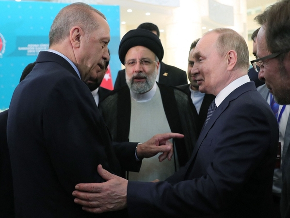 Recepas Tayyipas Erdoganas ir Vladimiras Putinas