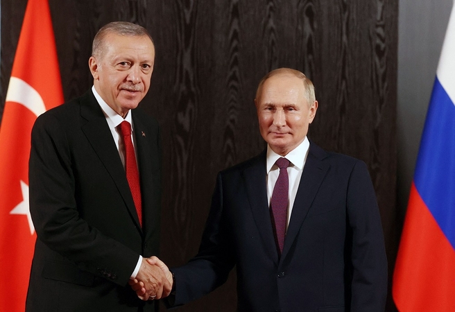 Recepas Tayyipas Erdoganas ir Vladimiras Putinas
