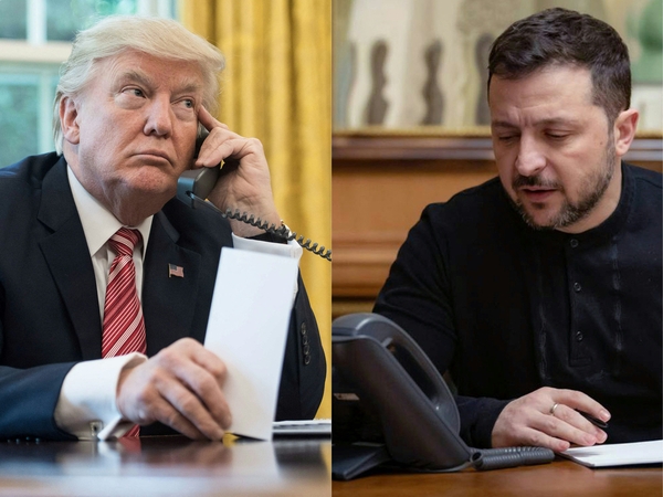 Donaldas Trumpas ir Volodymyras Zelenskis