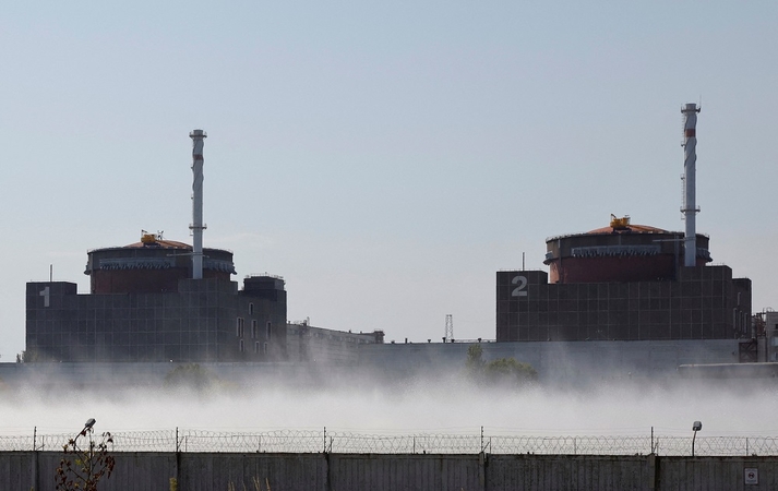 TATENA vadovas: vizito Ukrainos Zaporižios AE Enerhodaro apšaudymas nesustabdys