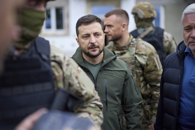 V. Zelenskis pateko į avariją Kyjive