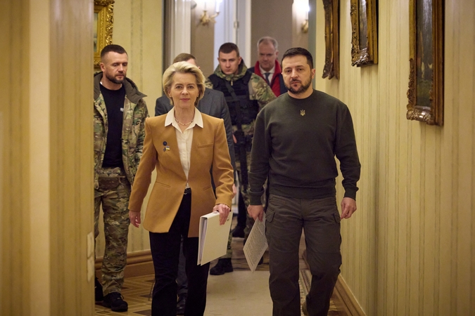 Ursula von der Leyen ir Volodymyras Zelenskis