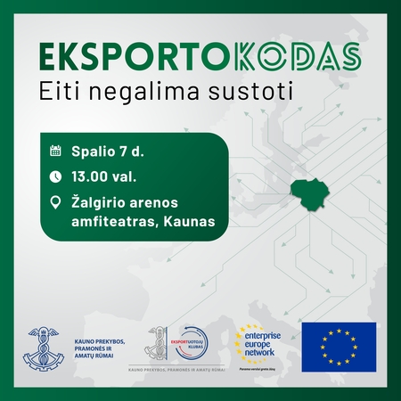 Konferencija „Eksporto kodas: eiti negalima sustoti“