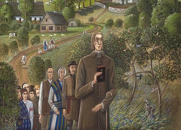 B.Leonavičius. Iš ciklo „Donelaičio metai“. 2014. Fragmentas.