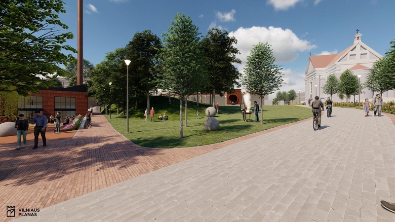 Sostinės stoties rajone planuojama įrengti skverą: gali kainuoti apie 5 mln. eurų