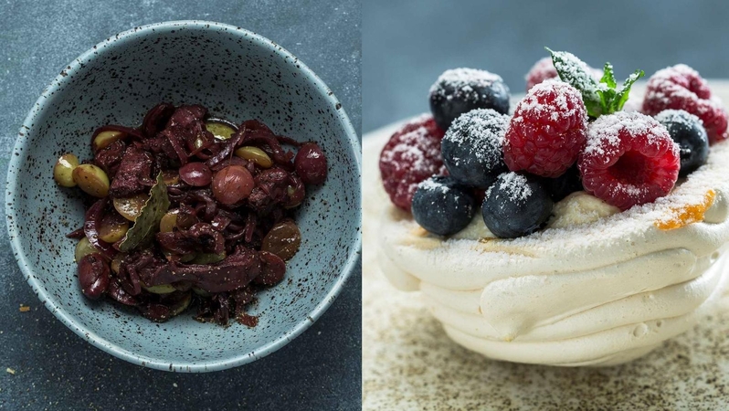 Savaitgalio pietums – triušiena su vynuogėmis ir nuostabusis desertas Pavlova