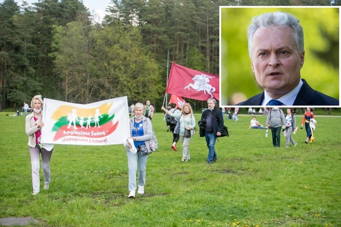 Apie Šeimos gynimo marše išplatintą G. Nausėdos sveikinimą: Prezidentas pagaliau atrado savo rinkėją