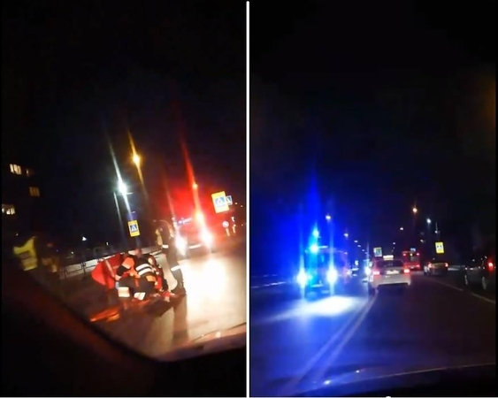 Kaune BMW vairuotojas partrenkė pėsčiąjį ir pabėgo