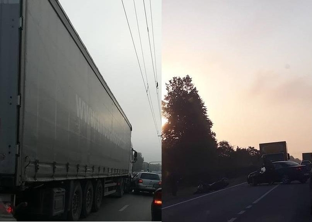 Rytą Kaune sunkino ir eismo spūstys, ir avarijos